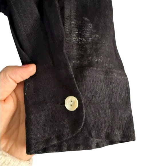 Vitamin A Playa Oversized Black Linen Women Swim Coverup/Top Size Small $175.00 - Picture 4 of 8